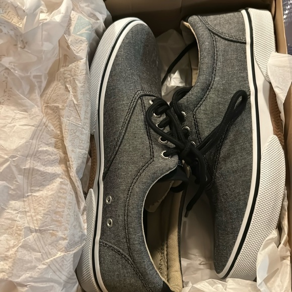 NIB Mens Sperry Shoes Halyard CVO Chambray Blk 8M $Firm price$ - Picture 4 of 6